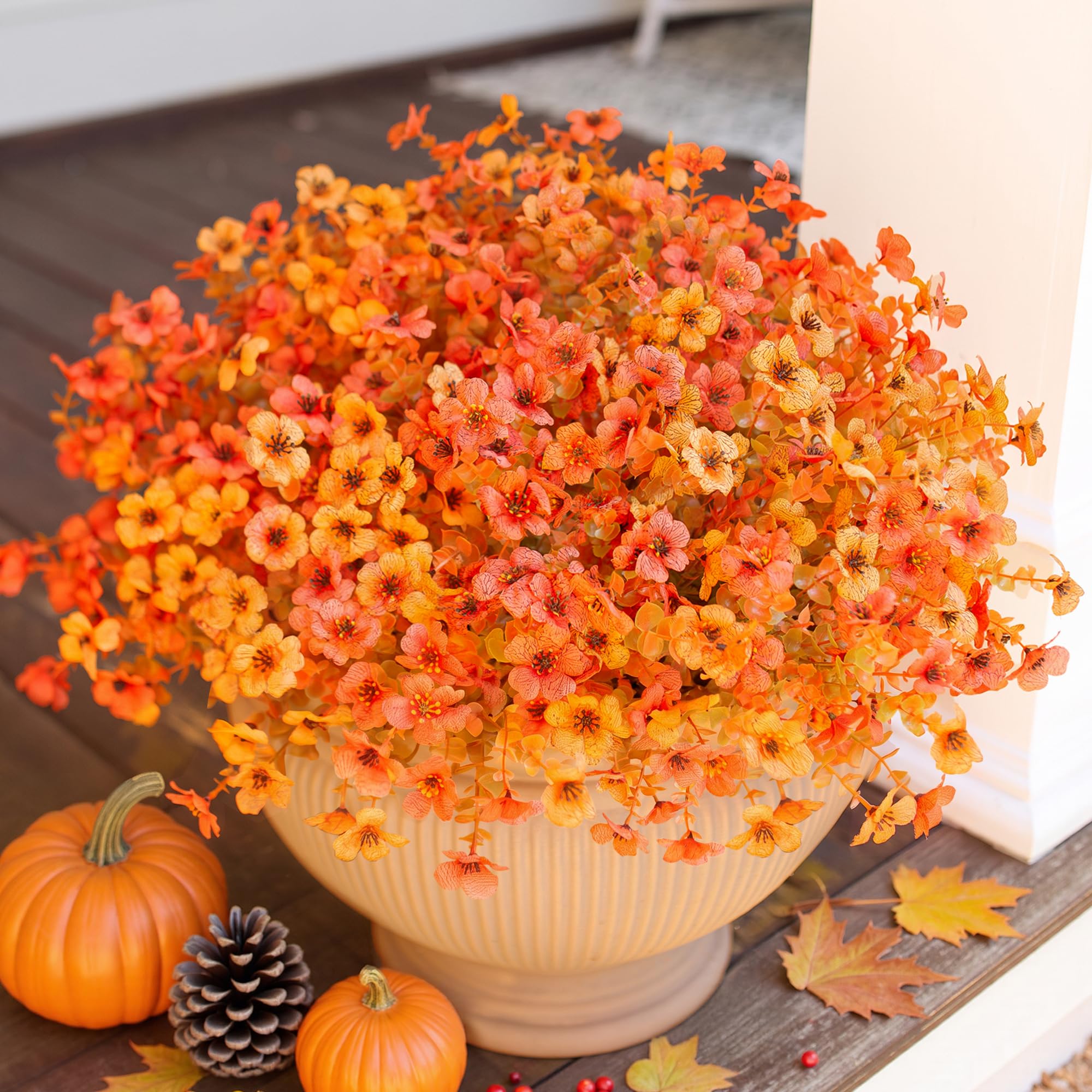 Amazon.com: HyeFlora Artificial Fall Flowers Faux Mums for Outdoor